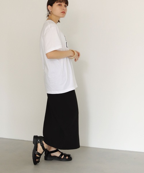 HER CLOSET(ハークローゼット)の「【shemoshelly】WEB限定5.6オンス80'sレトロスローガンロゴTシャツ(Tシャツ/カットソー・レディース・ブラック/ホワイト・L/M/S)」の13枚目の写真