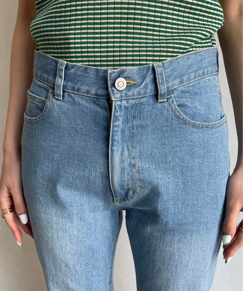 CAPRICIEUX LE'MAGE（カプリシューレマージュ）の「スリムフレアデニム（デニムパンツ・レディース・ブルー・38/36）」の6枚目の写真