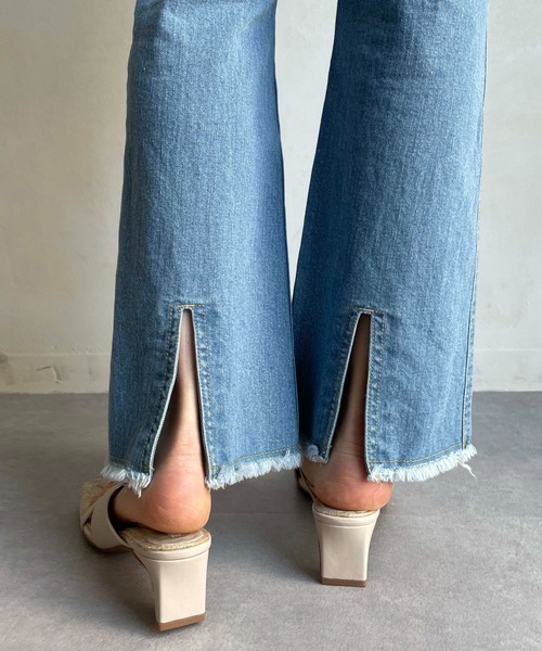 CAPRICIEUX LE'MAGE（カプリシューレマージュ）の「スリムフレアデニム（デニムパンツ・レディース・ブルー・38/36）」の8枚目の写真