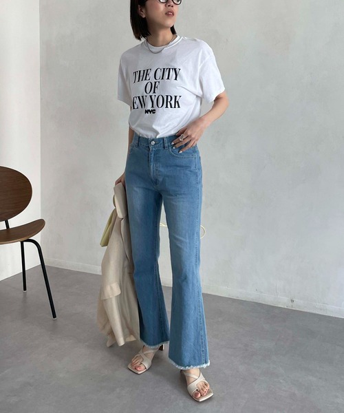 CAPRICIEUX LE'MAGE（カプリシューレマージュ）の「スリムフレアデニム（デニムパンツ・レディース・ブルー・38/36）」の20枚目の写真