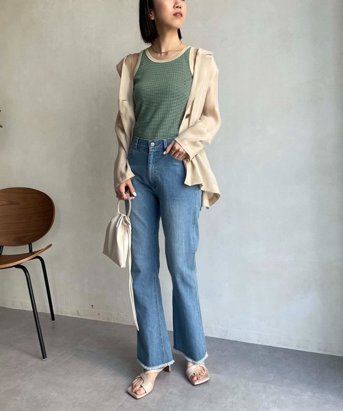 CAPRICIEUX LE'MAGE（カプリシューレマージュ）の「スリムフレアデニム（デニムパンツ・レディース・ブルー・38/36）」の16枚目の写真