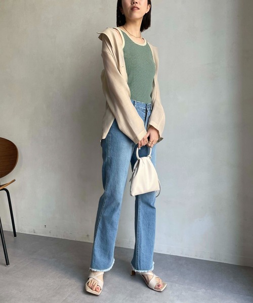 CAPRICIEUX LE'MAGE（カプリシューレマージュ）の「スリムフレアデニム（デニムパンツ・レディース・ブルー・38/36）」の17枚目の写真