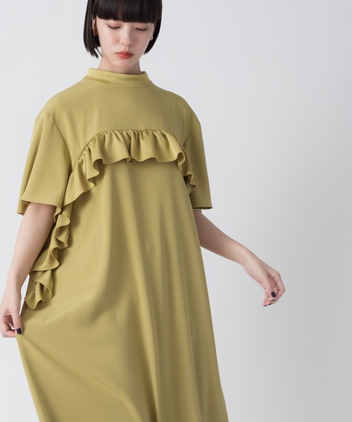La SRIC（ラスリック）の「La SRIC / フロントフリルOP（ワンピース・レディース・グレー系その他/ライム/ブラック・38）」の10枚目の写真