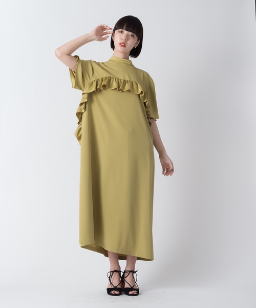 La SRIC（ラスリック）の「La SRIC / フロントフリルOP（ワンピース・レディース・グレー系その他/ライム/ブラック・38）」の13枚目の写真