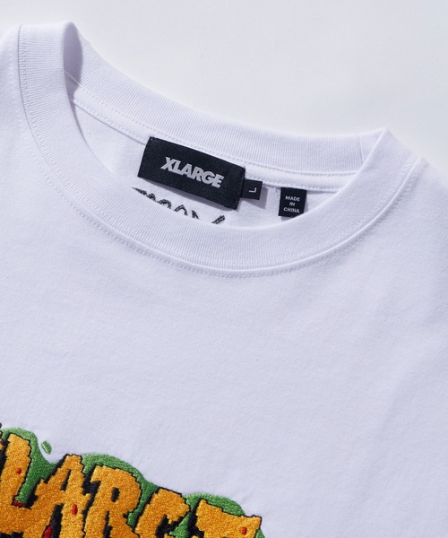 XLARGE（エクストララージ）の「GRAFFITI LOGO S/S TEE/グラフィック　ロゴ　半袖　Tシャツ（Tシャツ/カットソー・メンズ・ブラック/オレンジ/ホワイト・M/L/S/XL）」の6枚目の写真