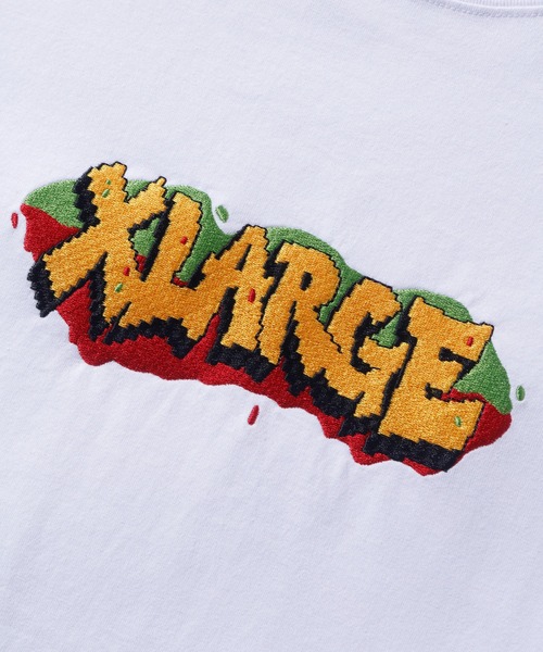 XLARGE（エクストララージ）の「GRAFFITI LOGO S/S TEE/グラフィック　ロゴ　半袖　Tシャツ（Tシャツ/カットソー・メンズ・ブラック/オレンジ/ホワイト・M/L/S/XL）」の7枚目の写真