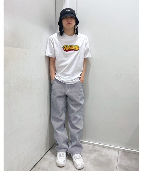 XLARGE フロント ロゴグラフィック 半袖Ｔシャツ デニムに合う◎ XLARGE（エクストララージ）の「GRAFFITI LOGO S/S TEE