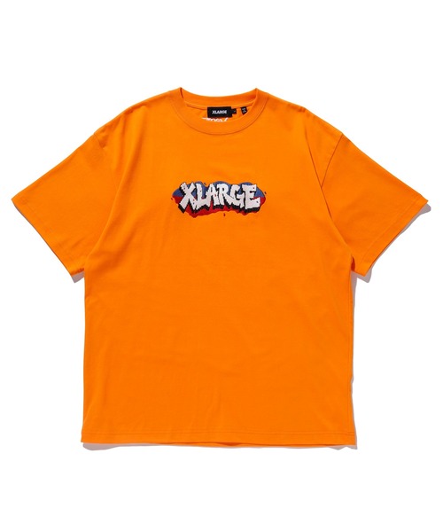 XLARGE（エクストララージ）の「GRAFFITI LOGO S/S TEE/グラフィック　ロゴ　半袖　Tシャツ（Tシャツ/カットソー・メンズ・ブラック/オレンジ/ホワイト・M/L/S/XL）」の20枚目の写真