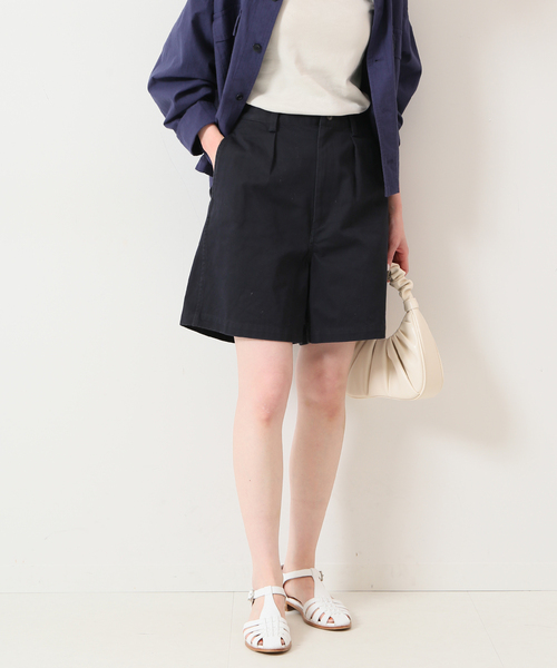 SLOBE IENA(スローブイエナ)の「スーピマチノクロスショーツ(その他パンツ・レディース・ベージュ/ネイビー・36/38)」の13枚目の写真