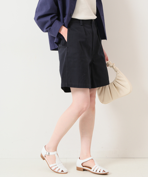SLOBE IENA(スローブイエナ)の「スーピマチノクロスショーツ(その他パンツ・レディース・ベージュ/ネイビー・36/38)」の14枚目の写真
