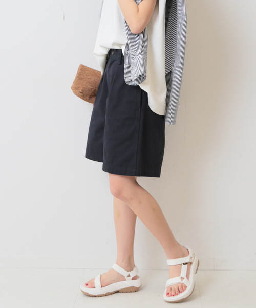 SLOBE IENA(スローブイエナ)の「スーピマチノクロスショーツ(その他パンツ・レディース・ベージュ/ネイビー・36/38)」の20枚目の写真