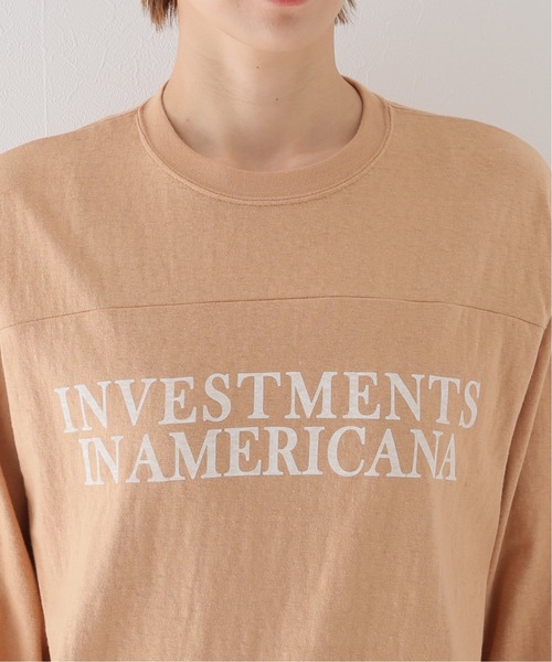 Deuxieme Classe(ドゥーズィエムクラス)の「【AMERICANA/アメリカーナ】FOOTBALL Tシャツ(Tシャツ/カットソー・レディース・ホワイト/ベージュ/タン/ブラック系その他・FREE)」の21枚目の写真