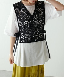 Lui's | レースジレセットショートスリーブブラウス(シャツ/ブラウス)