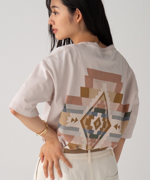 PENDLETON(ペンドルトン)の「Back Print Tee(Tシャツ/カットソー・メンズ・チャコールグレー/ブラック/ライトホワイト/レッド/オフホワイト/ベージュ/ターコイズブルー/グレー系その他/ミント/ホワイト系その他・M/L)」の4枚目の写真