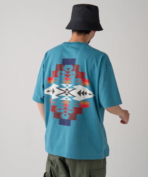 PENDLETON(ペンドルトン)の「Back Print Tee(Tシャツ/カットソー・メンズ・チャコールグレー/ブラック/ライトホワイト/レッド/オフホワイト/ベージュ/ターコイズブルー/グレー系その他/ミント/ホワイト系その他・M/L)」の1枚目の写真
