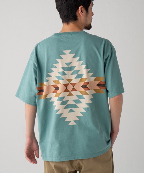 PENDLETON(ペンドルトン)の「Back Print Tee(Tシャツ/カットソー・メンズ・チャコールグレー/ブラック/ライトホワイト/レッド/オフホワイト/ベージュ/ターコイズブルー/グレー系その他/ミント/ホワイト系その他・M/L)」の9枚目の写真