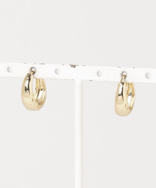 COLOR TOKYO ACCESSORIES（カラートウキョウアクセサリー）の「ミニ フープピアス（ピアス（両耳用）・レディース・ゴールド・FREE）」の6枚目の写真