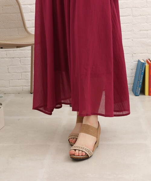 SHOO・LA・RUE（シューラルー）の「◆ボイルスギャザースカート（スカート・レディース・ピンク系/ネイビー/ブラック/オレンジ・00）」の10枚目の写真