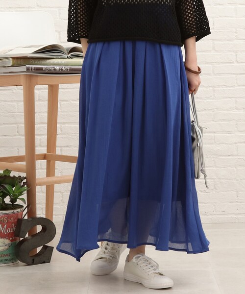 SHOO・LA・RUE（シューラルー）の「◆ボイルスギャザースカート（スカート・レディース・ピンク系/ネイビー/ブラック/オレンジ・00）」の22枚目の写真