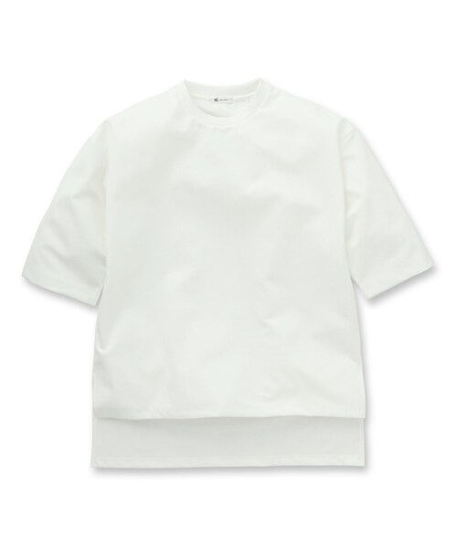 tk.TAKEO KIKUCHI（ティーケータケオキクチ）の「◆フロントバックディファレンスTシャツ（Tシャツ/カットソー・メンズ・ブラック/オフホワイト・02/03）」の3枚目の写真