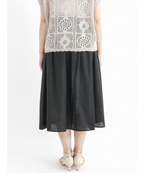 Te chichi(テチチ)の「ペーパーローンタックフレアスカート(スカート・レディース・グリーン/ピンク/ブラック・フリ-)」の12枚目の写真