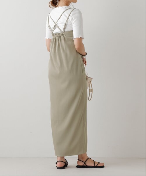 frames RAY CASSIN（フレームスレイカズン）の「キャミワンピ+テレコインナーセット（ワンピース・レディース・ブラック/カーキ/キナリ・FREE）」の3枚目の写真