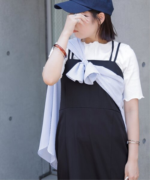 frames RAY CASSIN（フレームスレイカズン）の「キャミワンピ+テレコインナーセット（ワンピース・レディース・ブラック/カーキ/キナリ・FREE）」の13枚目の写真