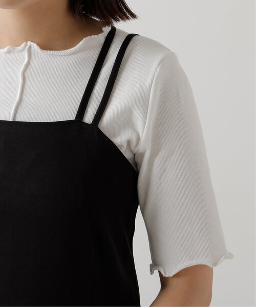 frames RAY CASSIN（フレームスレイカズン）の「キャミワンピ+テレコインナーセット（ワンピース・レディース・ブラック/カーキ/キナリ・FREE）」の14枚目の写真