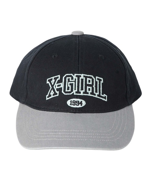X-girl(エックスガール)の「COLLEGE LOGO CAP(キャップ・レディース・ブラック/ネイビー/ブラウン・ONE SIZE)」の8枚目の写真