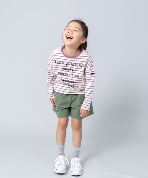 trois lapins kp（トロワラパンケーピー）の「コットンツイルキュロット(100～130cm)（その他パンツ・キッズ・パープル/カーキ・120cm/130cm/110cm）」の6枚目の写真