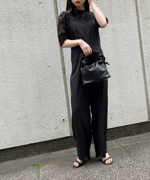 LVEU.(ラブユ.)の「High neck lace tops / ハイネックレーストップス(シャツ/ブラウス・レディース・ブラック/ホワイト・FREE)」の11枚目の写真