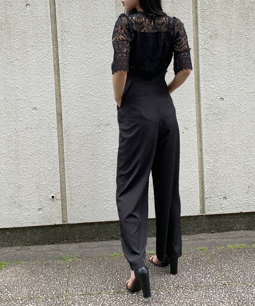 LVEU.(ラブユ.)の「High neck lace tops / ハイネックレーストップス(シャツ/ブラウス・レディース・ブラック/ホワイト・FREE)」の5枚目の写真