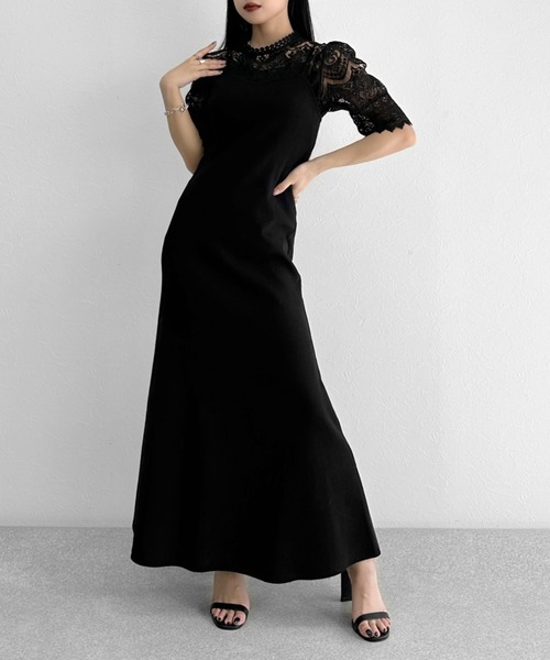 LVEU.(ラブユ.)の「High neck lace tops / ハイネックレーストップス(シャツ/ブラウス・レディース・ブラック/ホワイト・FREE)」の13枚目の写真