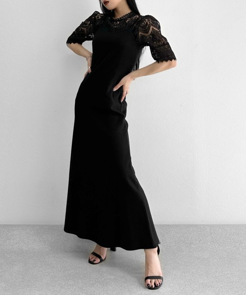 LVEU.(ラブユ.)の「High neck lace tops / ハイネックレーストップス(シャツ/ブラウス・レディース・ブラック/ホワイト・FREE)」の15枚目の写真