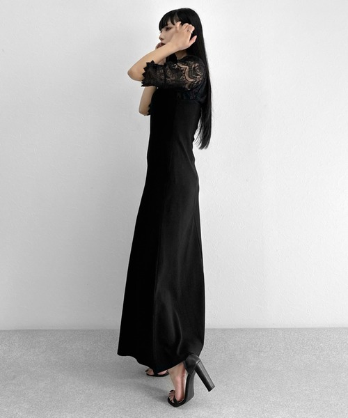 LVEU.(ラブユ.)の「High neck lace tops / ハイネックレーストップス(シャツ/ブラウス・レディース・ブラック/ホワイト・FREE)」の16枚目の写真