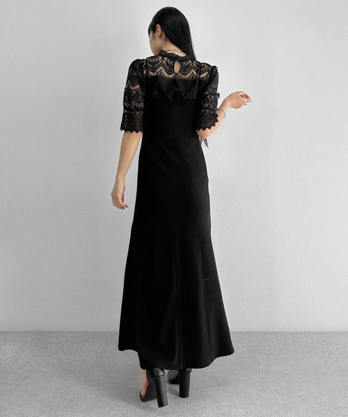 LVEU.(ラブユ.)の「High neck lace tops / ハイネックレーストップス(シャツ/ブラウス・レディース・ブラック/ホワイト・FREE)」の17枚目の写真
