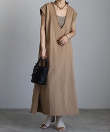 ap retro | フリンジVネックワンピース(ワンピース)