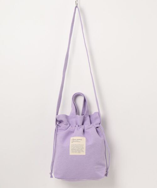 and it_（アンドイット）の「２way巾着バッグ（ショルダーバッグ・レディース・カーキ/ブルー/マスタード/バイオレット/グレイッシュベージュ/チャコール/ライラック/ペールイエロー/ライトグリーン/レッド系その他/グレー/ネイビー/オレンジ/ベージュ系その他/グリーン/ブラック系その他/レモンイエロー/ブルーパープル/ミント/グリーン系その他/ピンク系その他/ブルー系その他/ネイビー系/ライトイエロー/ブラック/ブルー系/グリーン系/オレンジ系/カーキ系/イエロー系/レッド系・FREE）」の20枚目の写真