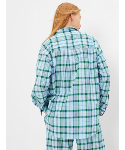GAP(ギャップ)の「チェック パジャマシャツ(ルームウェア/パジャマ・レディース・グリーン/ピンク/ブルー・M/S/L/XS/XXS)」の4枚目の写真