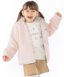 SHIPS（シップス）の「SHIPS KIDS:100～130cm / 〈撥水/手洗い可能〉フラワー ボア リバーシブル ジャケット（その他アウター・キッズ）」
