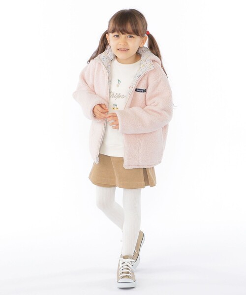 セール】SHIPS KIDS:100～130cm / 〈撥水/手洗い可能〉フラワー ボア