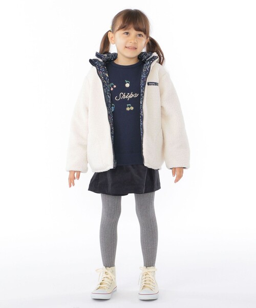 【新品】SHIPS KIDS ボア リバーシブル ジャケット 140cm SHIPS KIDS:140～160cm/〈洗濯機可能〉ボア リバーシブル ジャケット