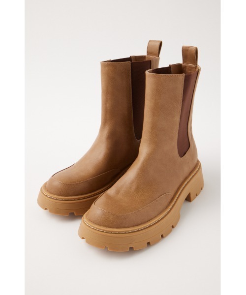 MOUSSY（マウジー）の「CHUNK SOLE MIDDLE ブーツ（ブーツ・レディース・ブラック/ベージュ・LARGE/MEDIUM/SMALL）」の11枚目の写真