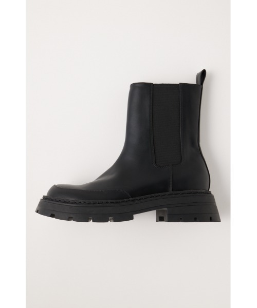 MOUSSY（マウジー）の「CHUNK SOLE MIDDLE ブーツ（ブーツ・レディース・ブラック/ベージュ・LARGE/MEDIUM/SMALL）」の3枚目の写真