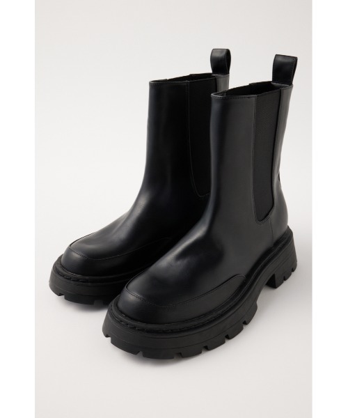 MOUSSY（マウジー）の「CHUNK SOLE MIDDLE ブーツ（ブーツ・レディース・ブラック/ベージュ・LARGE/MEDIUM/SMALL）」の4枚目の写真