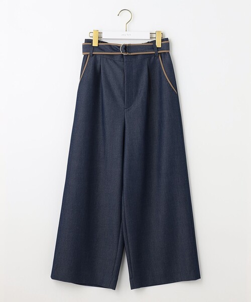ANY SIS(エニィスィス)の「【洗える】バイカラートリミングワイド パンツ(その他パンツ・レディース・ダルブルー系/黄土色系/ネイビー系/ピンク系・2/3/1)」の13枚目の写真