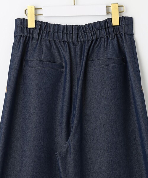 ANY SIS(エニィスィス)の「【洗える】バイカラートリミングワイド パンツ(その他パンツ・レディース・ダルブルー系/黄土色系/ネイビー系/ピンク系・2/3/1)」の6枚目の写真