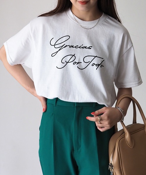 Riberry（リベリー）の「【GILDAN】gracias por todo　プリントTシャツ（Tシャツ/カットソー・レディース・ブラック/シルバー/ゴールド/ホワイト×ブラック・MEDIUM）」の12枚目の写真