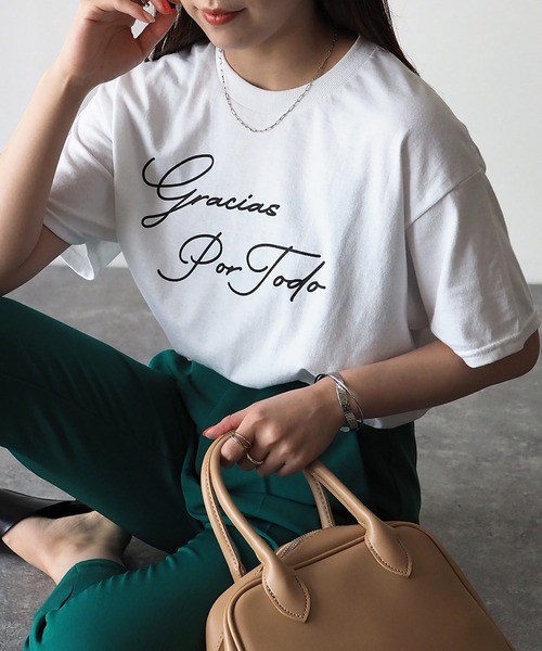 Riberry（リベリー）の「【GILDAN】gracias por todo　プリントTシャツ（Tシャツ/カットソー・レディース・ブラック/シルバー/ゴールド/ホワイト×ブラック・MEDIUM）」の20枚目の写真