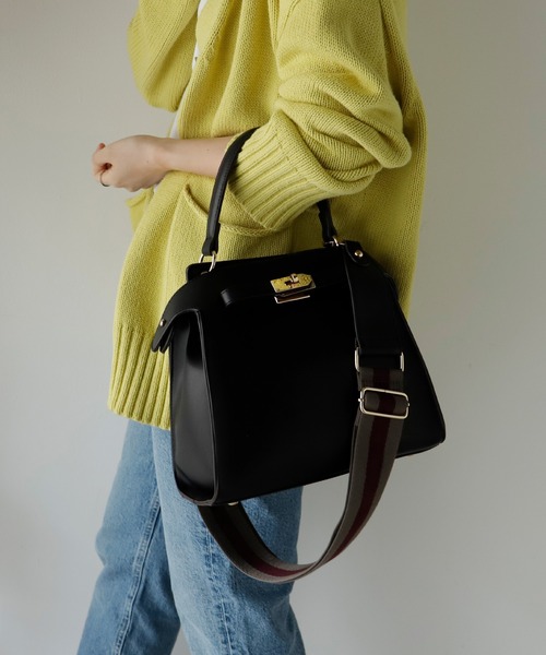 VitaFelice（ヴィータフェリーチェ）の「ワンハンドル2wayトートバッグ（Sサイズ）（トートバッグ・レディース・ブラック/カーキ/アイボリー/グレー/キャメル/グレー系/ブラック系・FREE）」の3枚目の写真